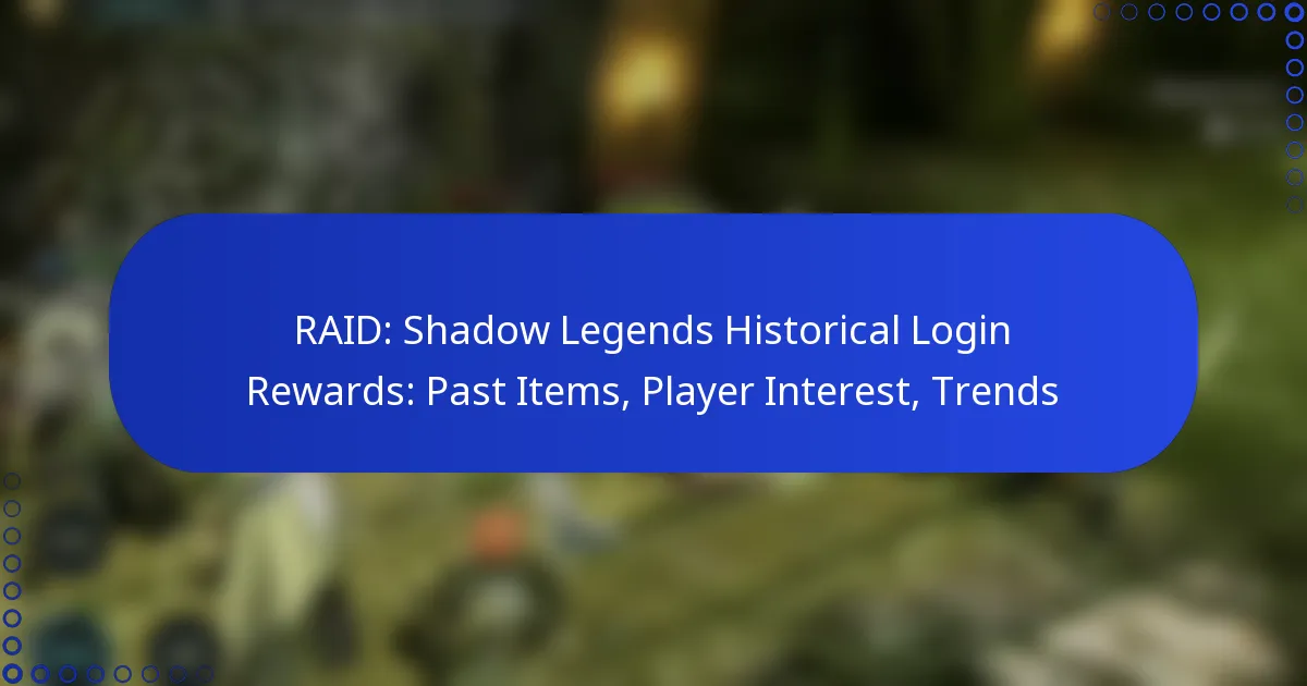 RAID: Shadow Legends Historical Login Rewards: Past Items, Player Interest, Trends